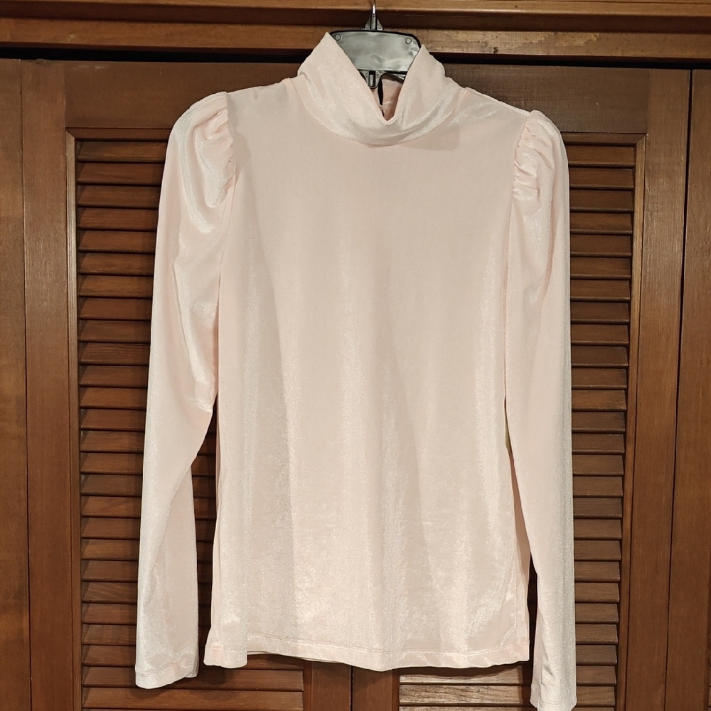 NWT Ryegrass Velvety Puffy Sleeve Top